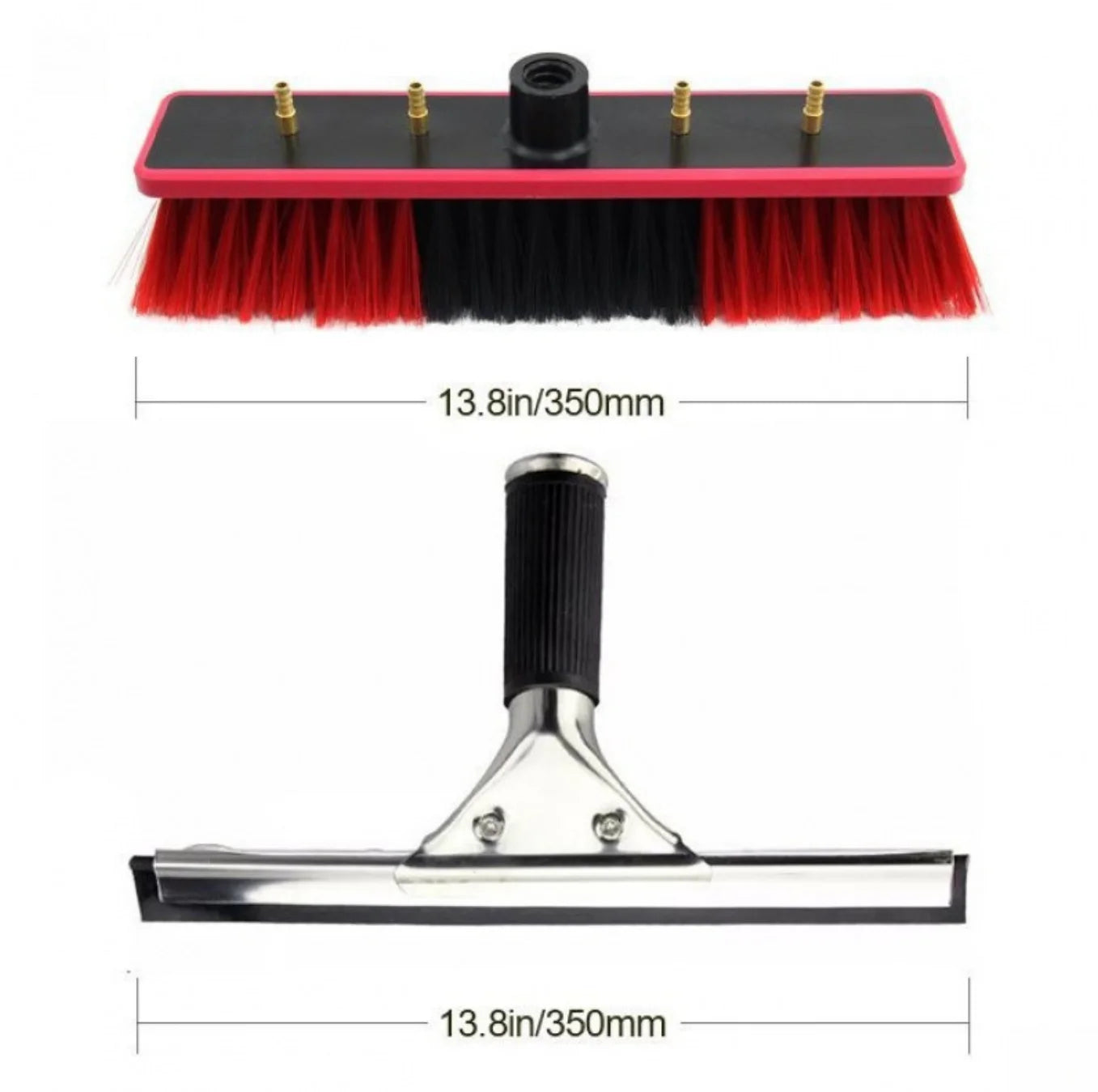 35cm Telescopic Rod Cleaning Kit with Durable Metal Solar Panel Cleaning Brush Eco-Friendly Window Equipment with Solar Panels