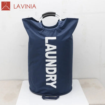 Lavinia Lightweight Home Storage Collapsible Fabric Laundry Hamper Laundry Bag Folding Laundry Basket