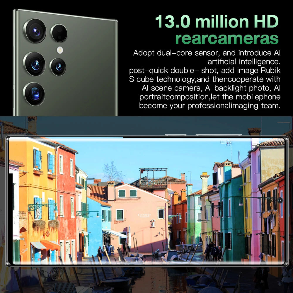 Smartphone S23 Ultra de 6,8 polegadas com Android 8.1, processador quad-core, ligação LTE, ecrã HD e 3+64 GB de armazenamento a um preço acessível.