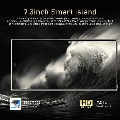 Smartphone Galaxy S25 Super 7.3 HD 5G, 16GB + 1TB, Dual SIM, 8000mAh, Câmaras 72MP + 108MP, Android Original.