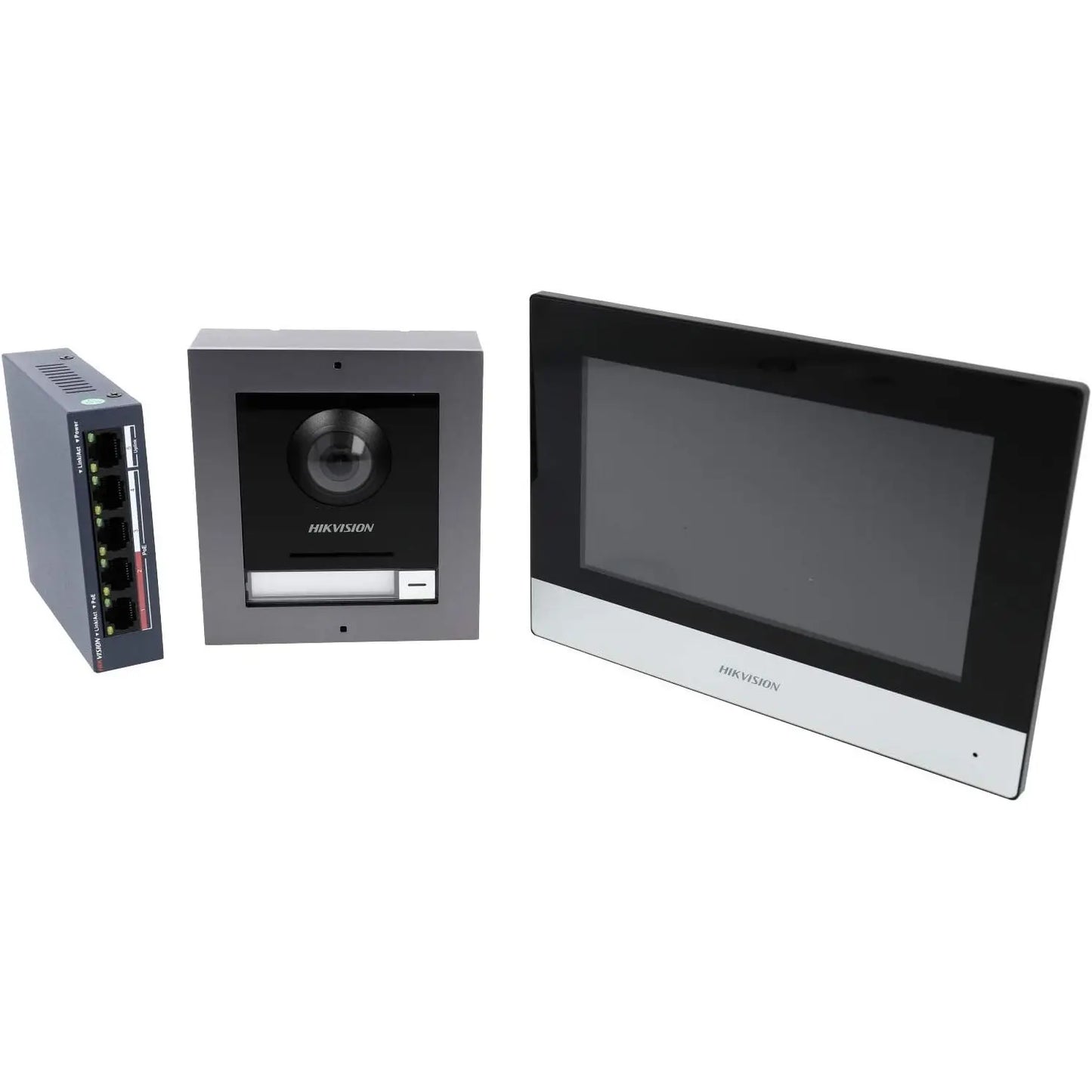 HikVision Smart Home DS-KIS602 Kit 7\" LCD 2.1Mpx IP65 Single-Family IP Video Intercom System