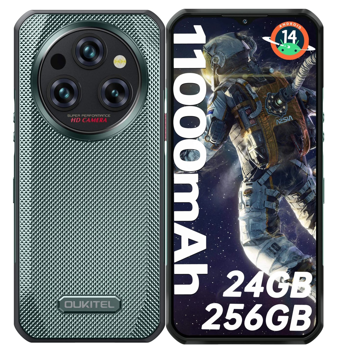 Hot Sale Oukitel Wp35S 4g Smartphone 11000mah 6.56 inch IPS Display Helio G85 6gb+256gb Support NFC 60Hz Octa Core Rugged Phone