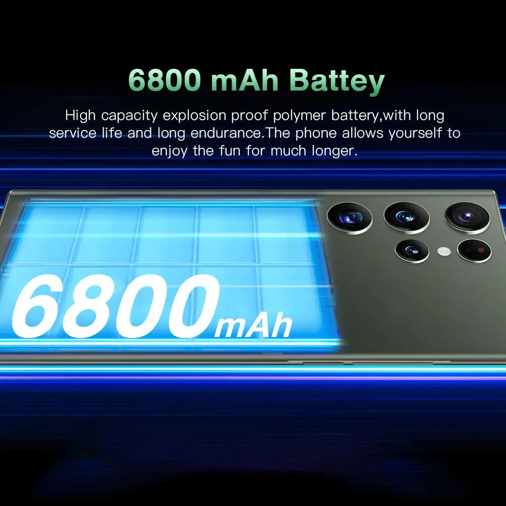 2023 Style Grids China Wholesale Personalizeds23 ultra 6.8inch Dual Sim Card Smartphone 5g Oem Mobile Phone Galaxie