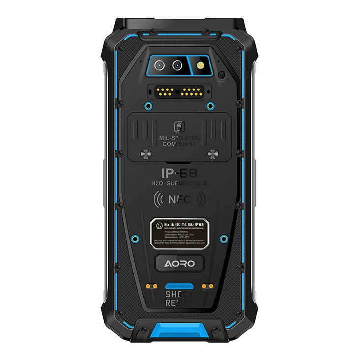 Explosion Proof Intrinsically Safe Zone 2 ATEX IP68 Waterproof Smartphone with NFC QWERTY Keyboard LTE/GSM/CDMA Compatibility