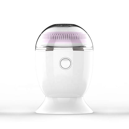 3-in-1 Multifunction Home Use Silicone Sonic Face Cleaning Brush for Deep Cleansing Skin Care Timing Clean Facial Lift Massage