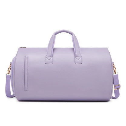 Wholesale Outdoor PU Leather Luggage Travel Bag Business Suit Bag Men Duffel Travelling Bag