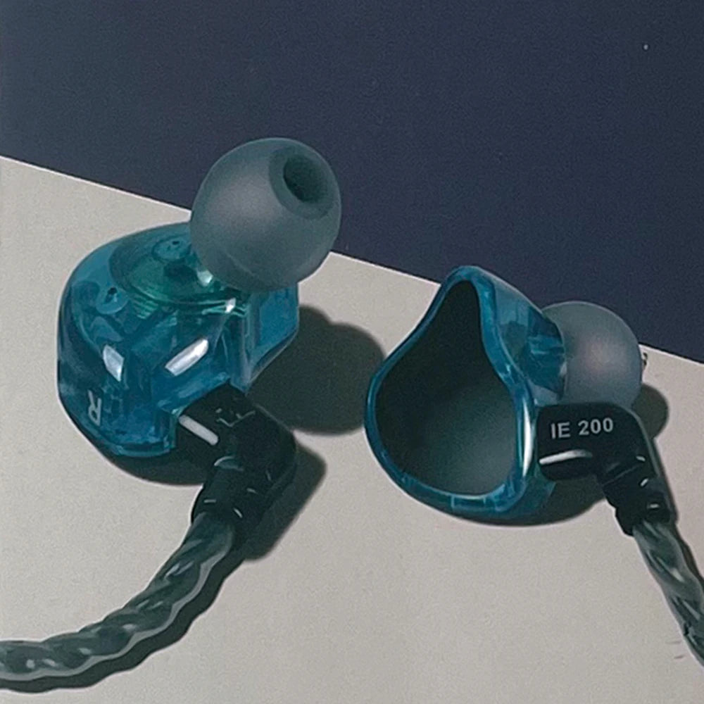 IE200 In-Ear Pro HIFI Monitor Earphones, Noise Reduction, Live Feedback, Ergonomic Design, Comfortable Fit