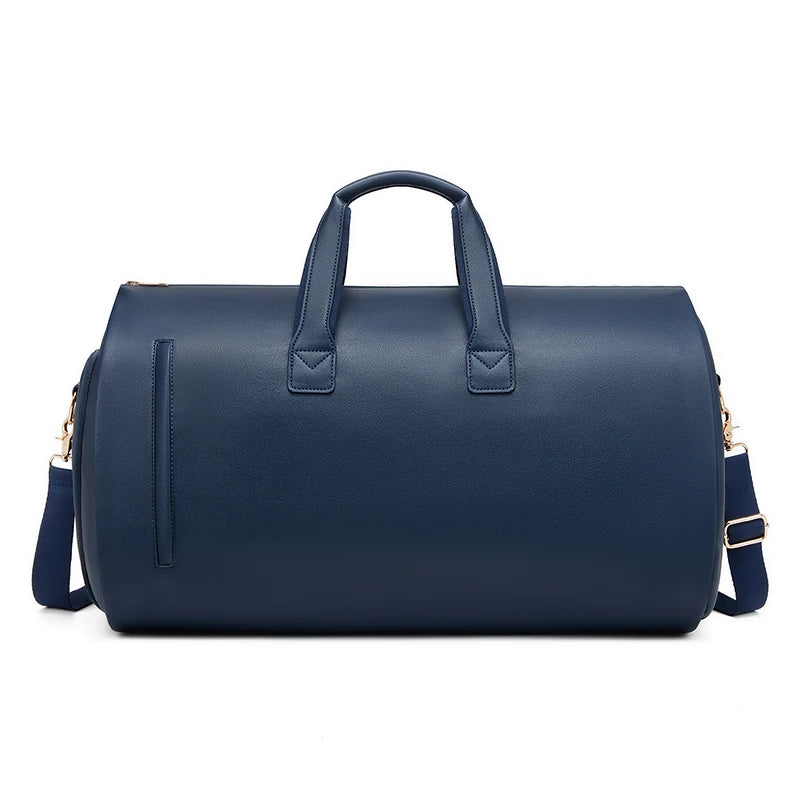 Wholesale Outdoor PU Leather Luggage Travel Bag Business Suit Bag Men Duffel Travelling Bag