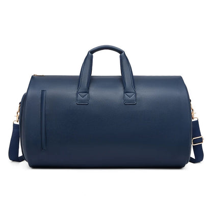 Wholesale Outdoor PU Leather Luggage Travel Bag Business Suit Bag Men Duffel Travelling Bag