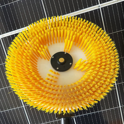 Double Head Automatic Solar Panel Cleaning Robot Kit Telescopic Brush Pole & Rotating PV Cleaning Equipment