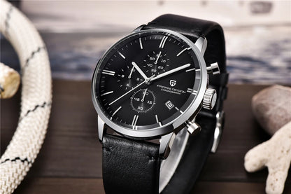 PAGANI DESIGN New Men Watches Multi time zone Quartz Business watch Auto Date Men Watches Japan Movt Watch Men Chronograph Gift