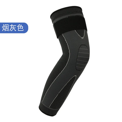 Men Women's Sports Nylon Knee Pads Flexible Football Protective Gear with Compression Leg Guards Elbow Straps for Cycling Gym