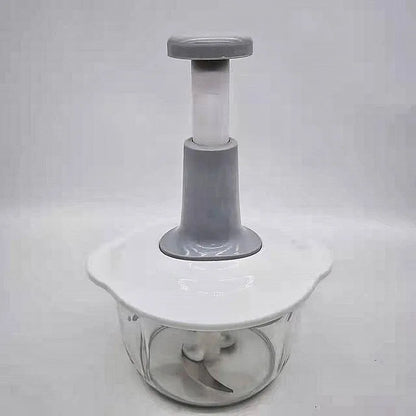 Picador de legumes manual com taça grande de 1,5L, picador de carne, picador de frutas e ervas, picador de alho e cebola.