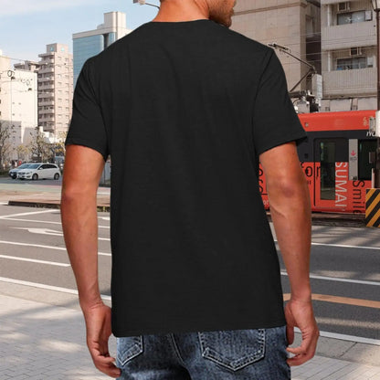 Men's Graphic T-Shirt, Anime Heart Broken Design, Short Sleeve Tee, Summer Casual, Trendy Streetwear