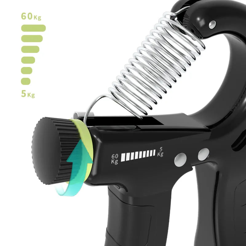 Gym at Home  Strengthener Wrist Finger and Fore Arm Exerciser Power Grip  With Counting Metal Hand Grips Strengthener