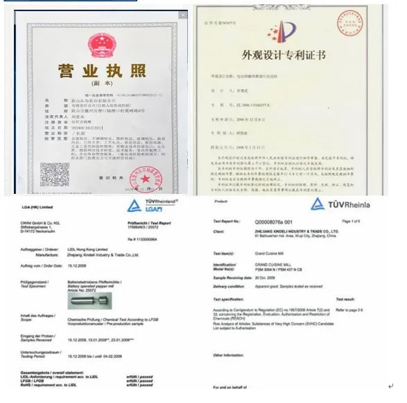 Premium Electric Salt Shaker Stainless Steel Pepper Mills Battery Operated Salt and Pepper Grinder Set for Kitchen