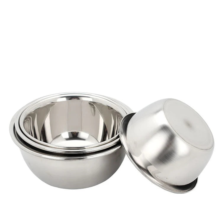 Stainless-Steel Mixing Bowls Set of 6 Mixing Food Salad Bowl