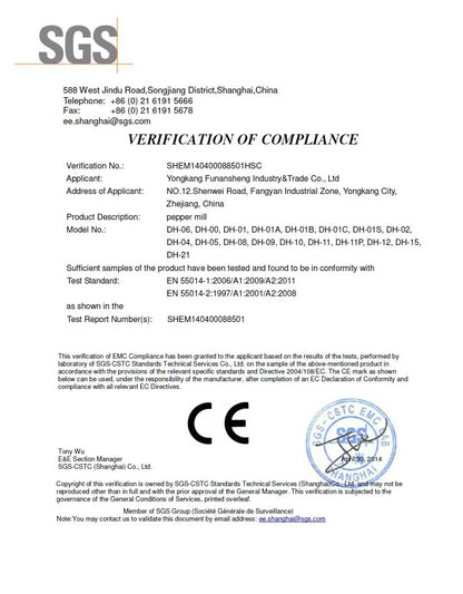 Low MOQ Battery Operated Pepper Mill Gravity Controlled Pepper Grinder with Transparent Chamber