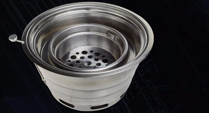 High Quality Round Shape Stainless Steel Indoor Restaurant Equipment Downward Exhaust Smoke Electric BBQ Grill