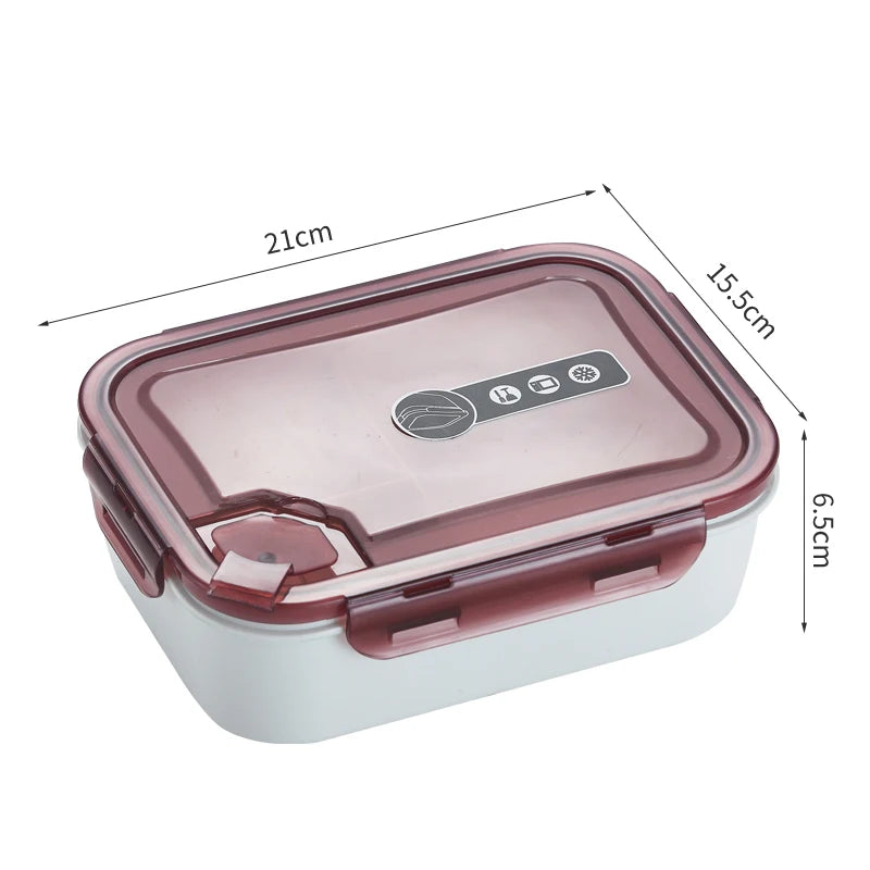 School Office Reusable Microwaveable Meal Prep Food Storage Container BPA-free PP 3 Compartment Plastic Bento Lunch Box for Kids