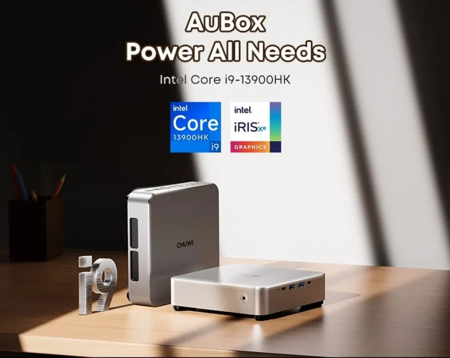 Chuwi AUBOX I9-13900HK Intel Core 13Gen 14 Cores Business Mini PC 16GB DDR5 512GB PICE SSD Mini Student Computer Desktop