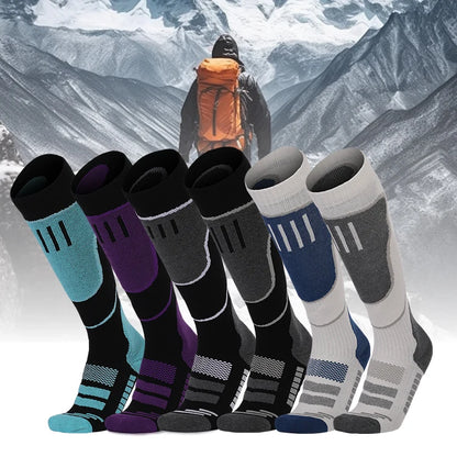 Comfortable Breathable Sport Sock Thick Terry Cushion Skiing Socks Long Warm Performance Snowboard Ski Socks