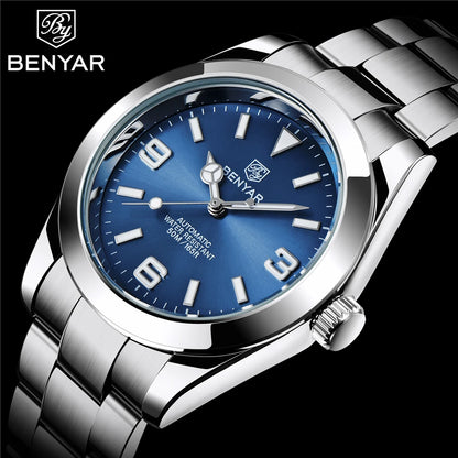 BENYAR 40MM V2 Version Top Brand  Luxury Men Watch Fashion Sport Watch  Automatic Mechanical Watches 10Bar BY-5177
