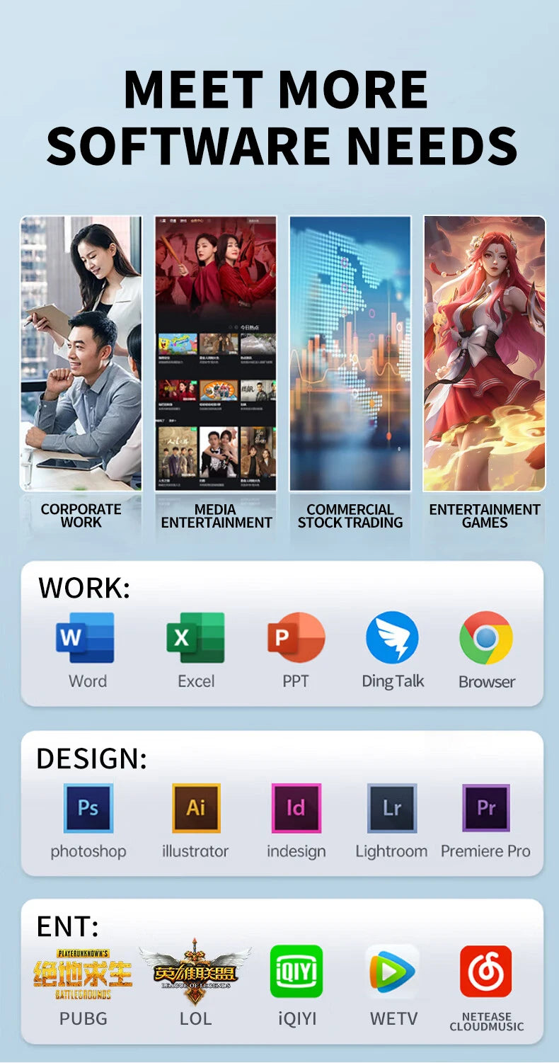 24"27''Inch Curved 8gb16gb32gb Ram 512 Gb Ssd Core I7 I5 I3 Processor All in One Desktop Computer All in One Pc for Supermarket