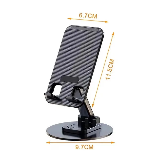 Universal Mobile Phone Stand on Desk 360° Rotatable Adjustable Portable Holder for Phone Tablet Video Recording Live Broadcast