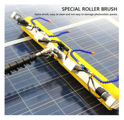 Automatic Rolling PV Solar Module Panel Cleaning Robot Machine Photovoltaic Equipment with Plastic Solar Panel Cleaning Brush