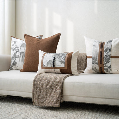 Yuanhee square Pillow Cushion Suitable for Hotel Model Room Living Room Bedroom Home Decorative Combination Pillow Cushion Set