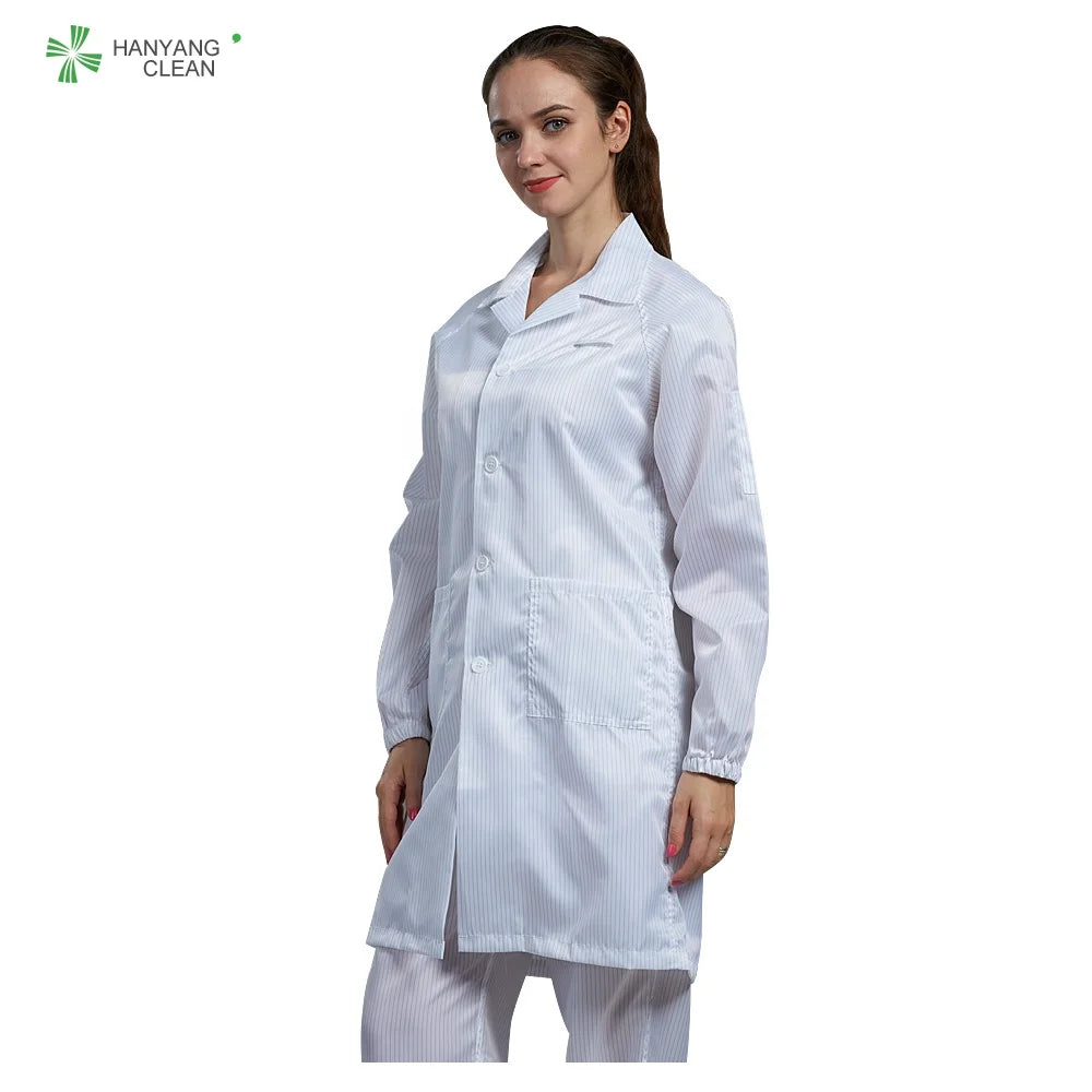 H-1104 Cleanroom Antistatic Garment Gown Esd Smock Uniform Working Clothes