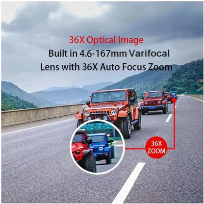 36X Optical Zoom 5MP 6 Inch High Speed ​​Dome Wired IP CCTV Security Outdoor PTZ Surveillance Camera 4K