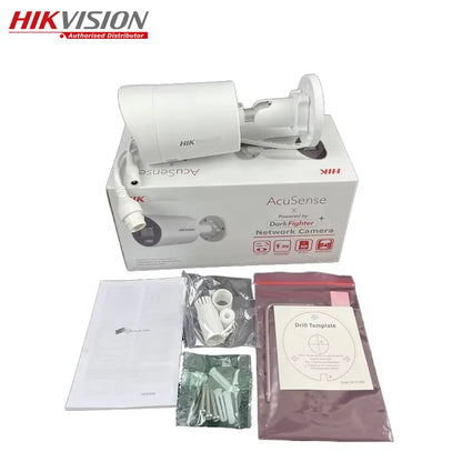 Hikvision DS-2CD2083G2-IU 8MP AcuSense Fixed Bullet Camera 4K Outdoor PoE IP67 Waterproof H.265 Two-Way Pan-Tilt Built-In