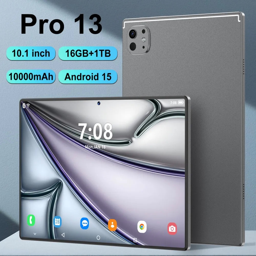 Hot Selling 10.1 Inch Pad Pro 13 Octa Core Android 15 Ram 8gb Rom 128Gb Tablet With Sim Card Business Tablet for Professional