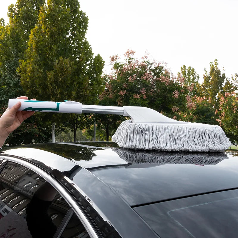 Premium Microfiber Extendable Car Duster Scratch-Free Cleaning Brush for Auto Detailing & Maintenance