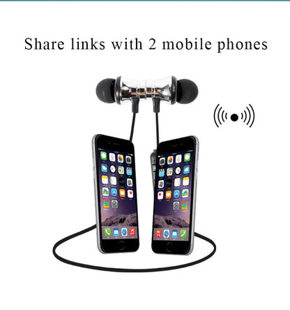 Best quality headset XT11 Magnetic In-Ear Wireless BT V4.2 Earphones for smartphone headphone  Magnet metal neck sport Earphone
