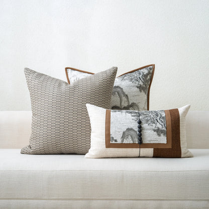 Yuanhee square Pillow Cushion Suitable for Hotel Model Room Living Room Bedroom Home Decorative Combination Pillow Cushion Set