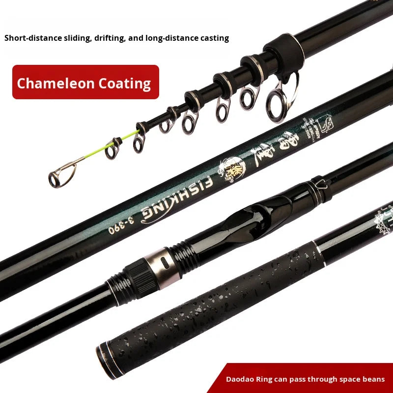 2025 Upgrade Fast Performance Carbon Sea Rod for Carp Fishing New Model with Soft-Tipped Rock &amp; Rubber Handle for Bottom Fishing