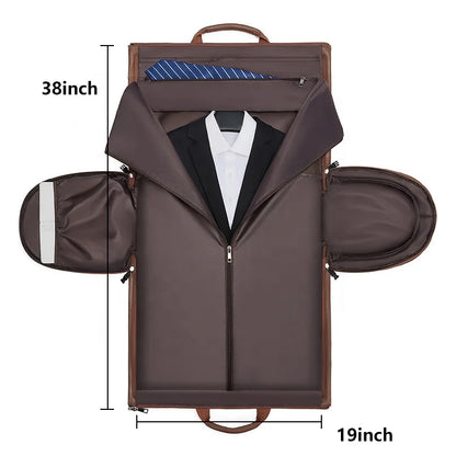 Wholesale Outdoor PU Leather Luggage Travel Bag Business Suit Bag Men Duffel Travelling Bag