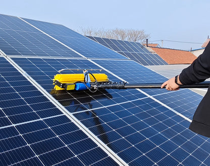 Automatic Rolling PV Solar Module Panel Cleaning Robot Machine Photovoltaic Equipment with Plastic Solar Panel Cleaning Brush