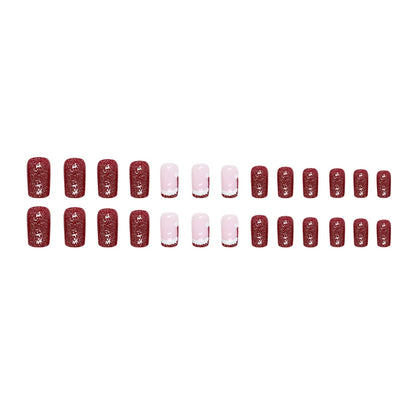 W812 Cat Eye Press-On ABS False Nails Trendy Wholesale Lot with Magnetic Effect Butterfly Design for Fingers Beauty Product