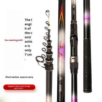2025 Upgrade Fast Performance Carbon Sea Rod for Carp Fishing New Model with Soft-Tipped Rock &amp; Rubber Handle for Bottom Fishing