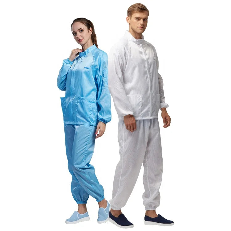 H-1106 Unisex Dustproof Lint Free Protection Bio Coverall Esd Antistatic Cleanroom Suit