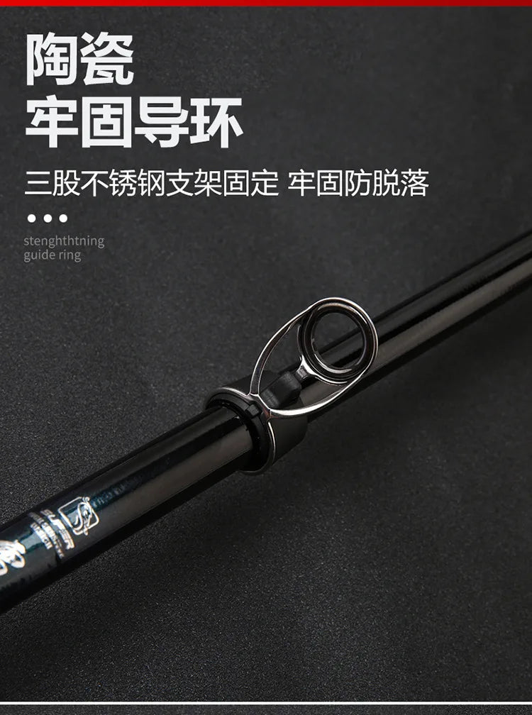 2025 Upgrade Fast Performance Carbon Sea Rod for Carp Fishing New Model with Soft-Tipped Rock &amp; Rubber Handle for Bottom Fishing