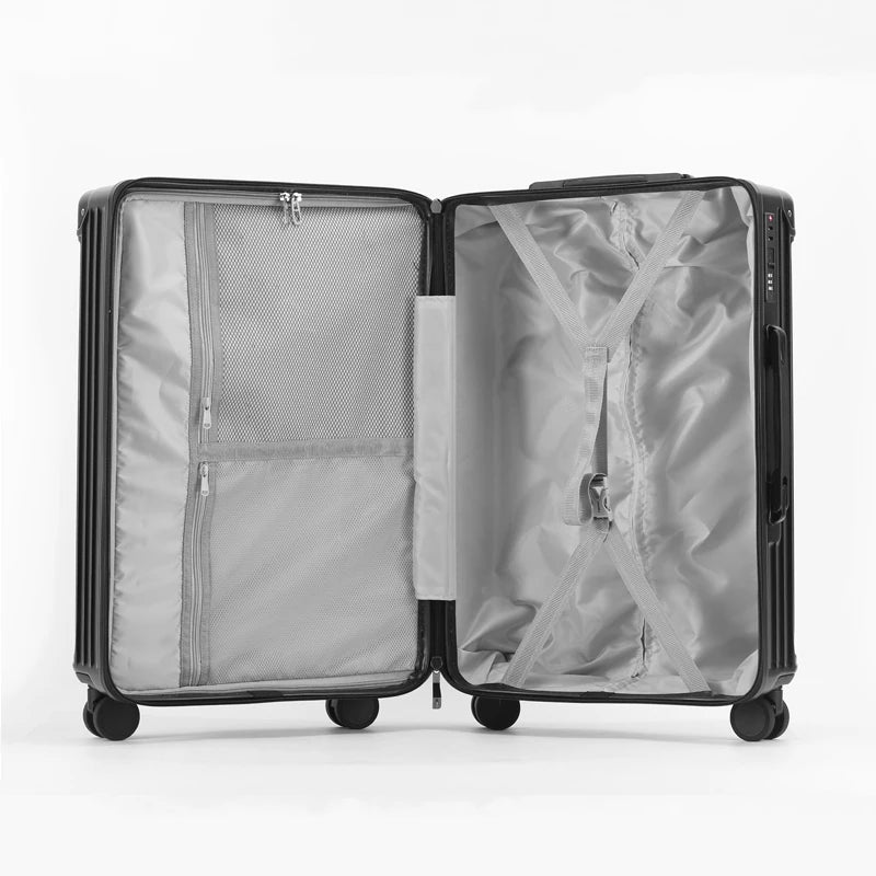 3PCS Business Suitcases Luggage Set PC Suitcase Travel Trolley Case Spinner Wheels Rolling Baggage Luggage with Cup Holder