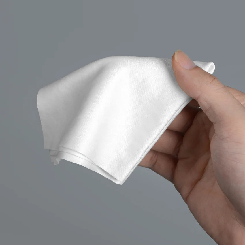 6''*6'' Low Lint Microfiber Cleaning Cloth Laser Cut Class 100 Non-Dust for Cleanroom Square Shape in Plain Style