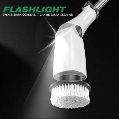 Escova elétrica automática para limpeza de louça, esfregona elétrica giratória para cozinha e casa de banho.