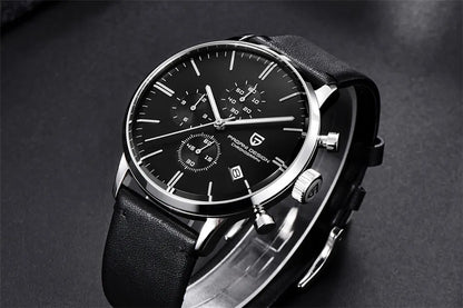 PAGANI DESIGN 2025 New Luxury Fashion Sapphire Japan VK67 Mens Watches Quartz Pointer Chronograph Waterproof Wrist Accessories