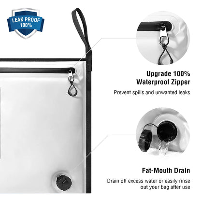 Buffalo Gear Insulated Fish Cooler Bag 40*18in Waterproof Zip Fishing Kill Keep Ice Cold Fresh Portable Custom Fish Cooler Bag